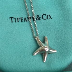 Diamond Chip Tiffany & Co Starfish Necklace